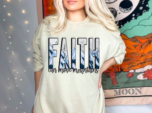 Faith Can Move Mountains DTF Transfer