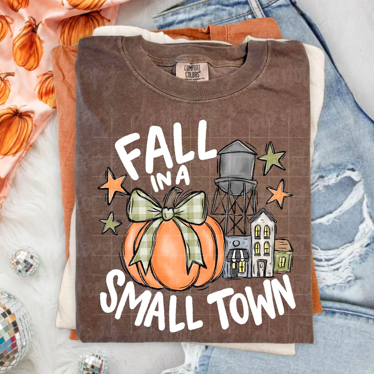 Fall In A Small Town DTF Transfer