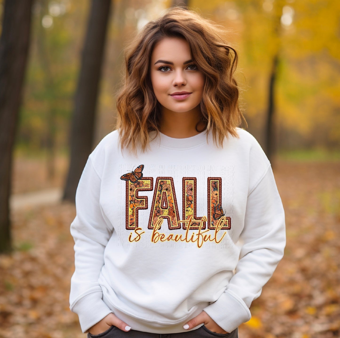 Fall Is Beautiful Faux DTF Transfer