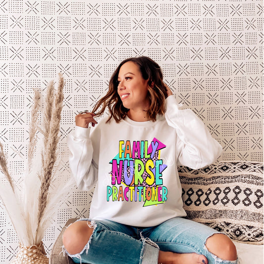 90s Theme Family Nurse Practitioner DTF Transfer