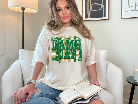 Game Day Green and Grey DTF Transfer