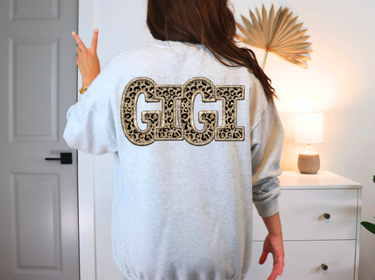 Gigi Sparkly Cheetah Faux DTF Transfer
