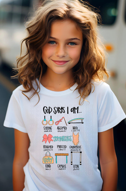 God Says I Am DTF Transfer