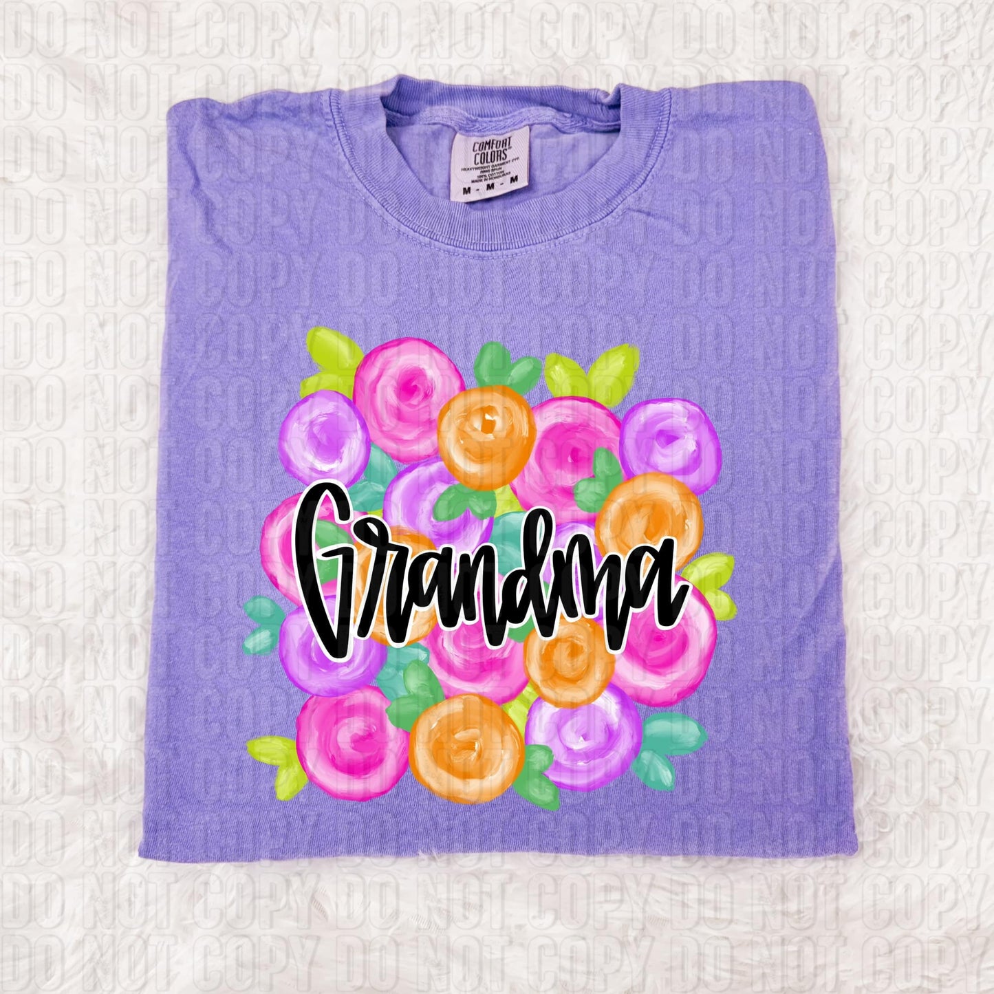 Grandma Floral DTF Transfer