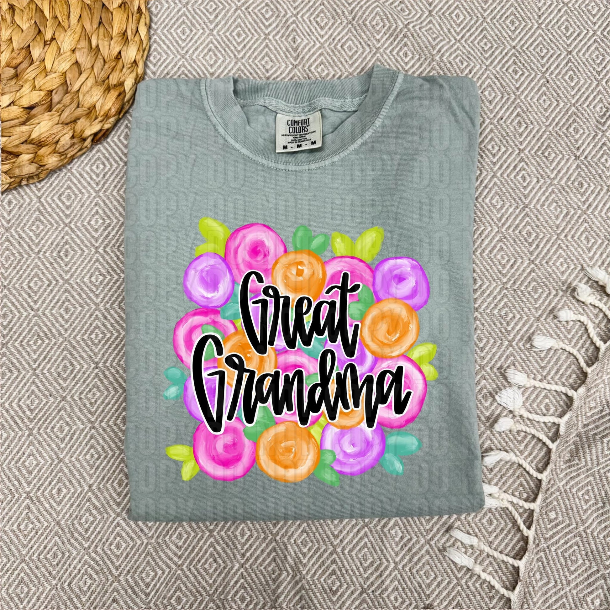 Great Grandma Floral DTF Transfer