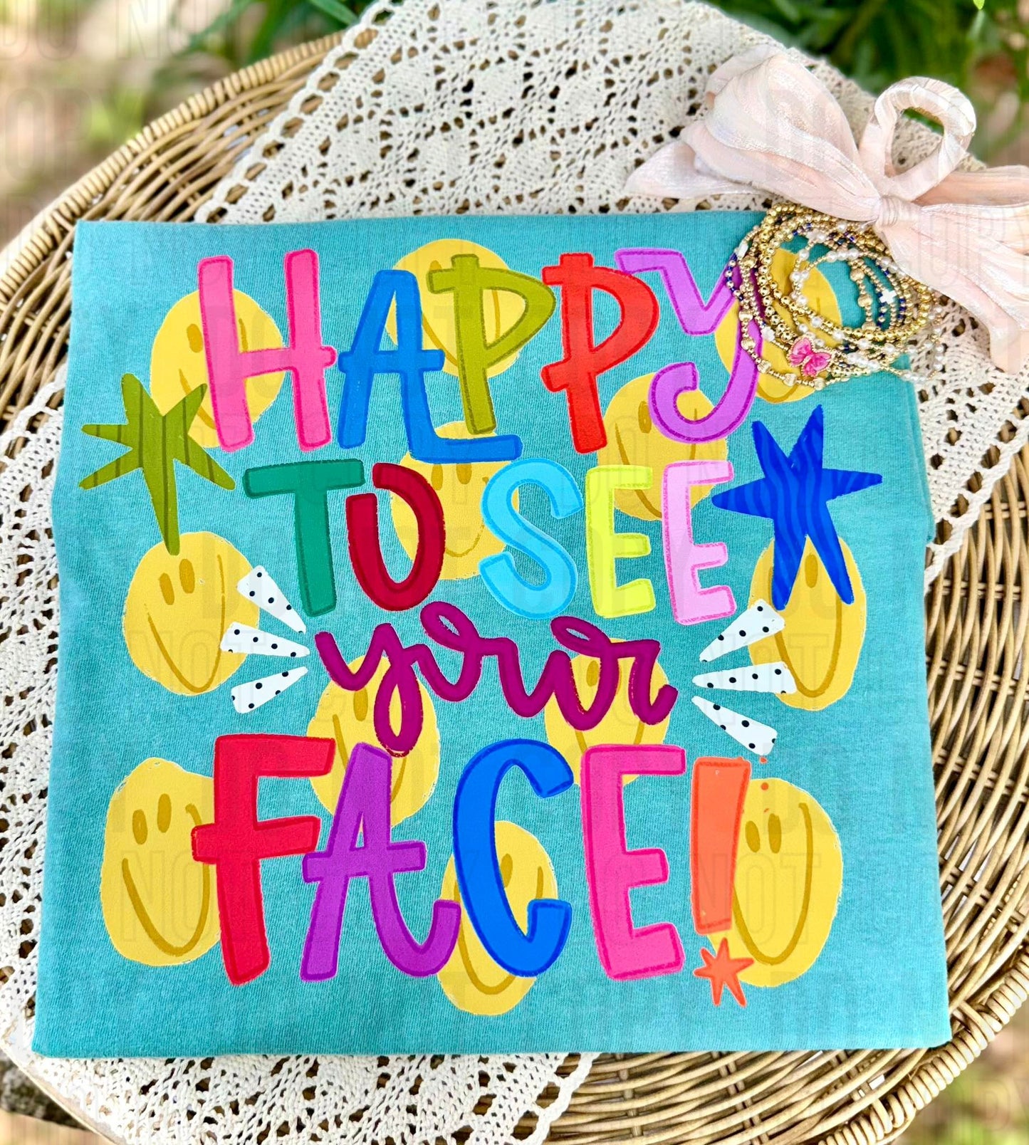 Happy To See Your Face DTF Transfer