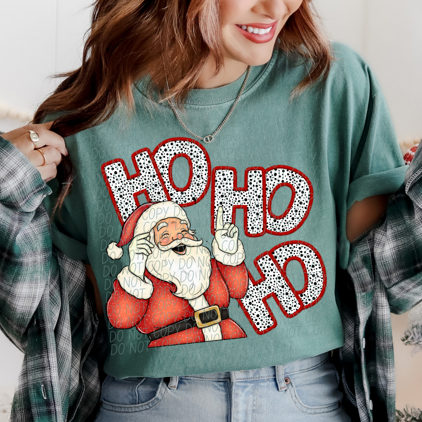 Ho Ho Ho Dottie Christmas DTF Transfer