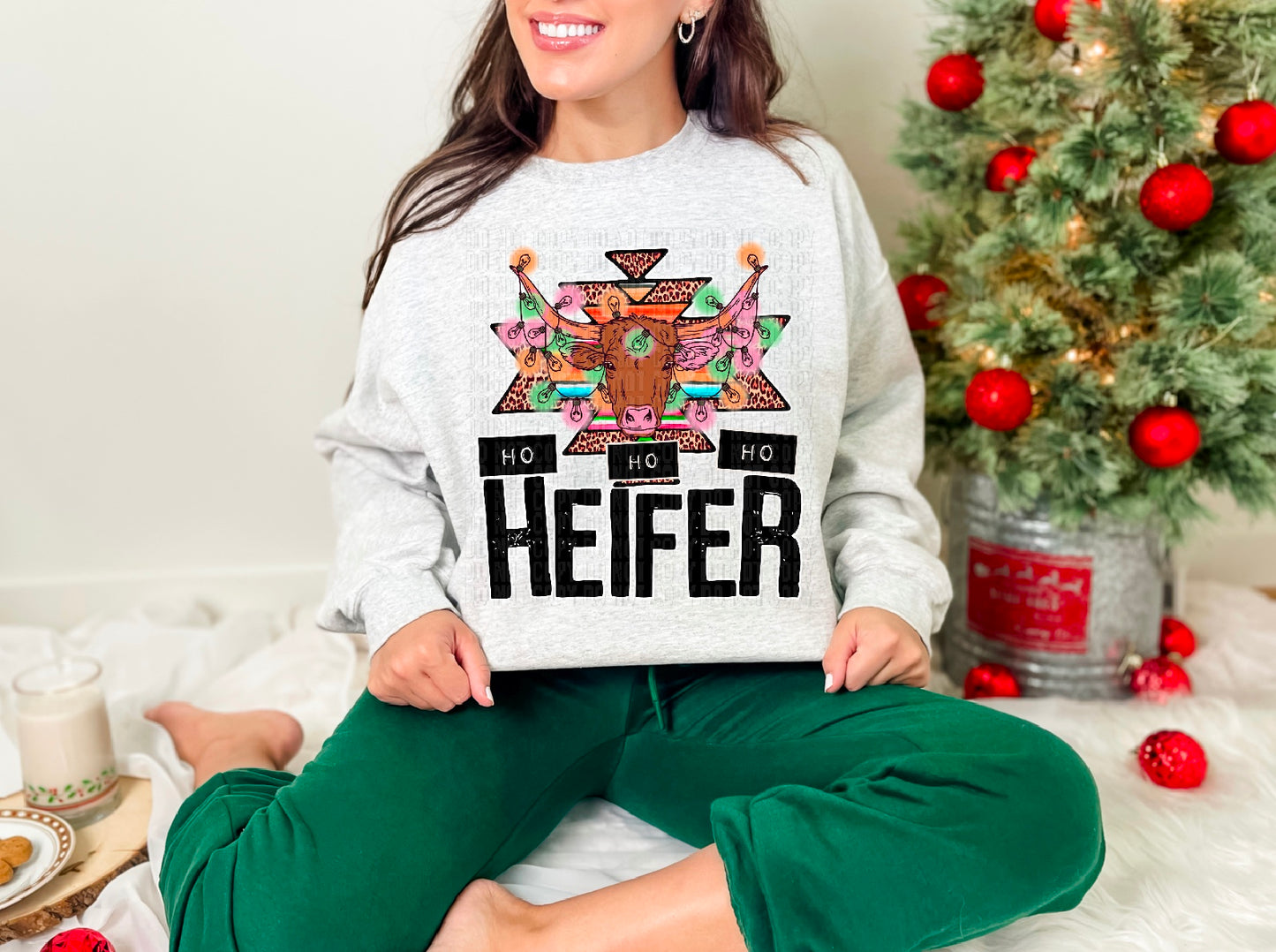 Ho Ho Ho Heifer DTF Transfer