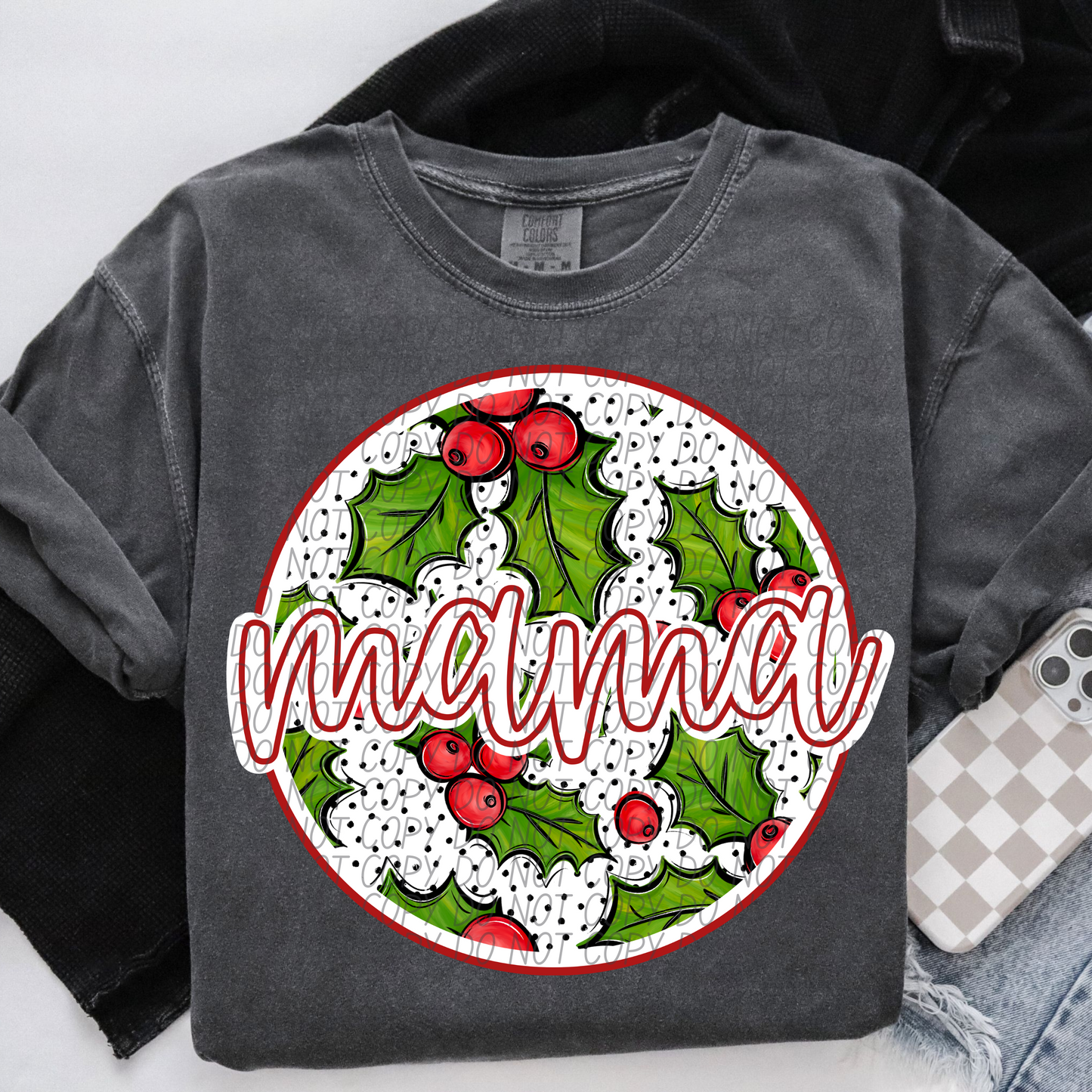 Holly December Mama DTF Transfer