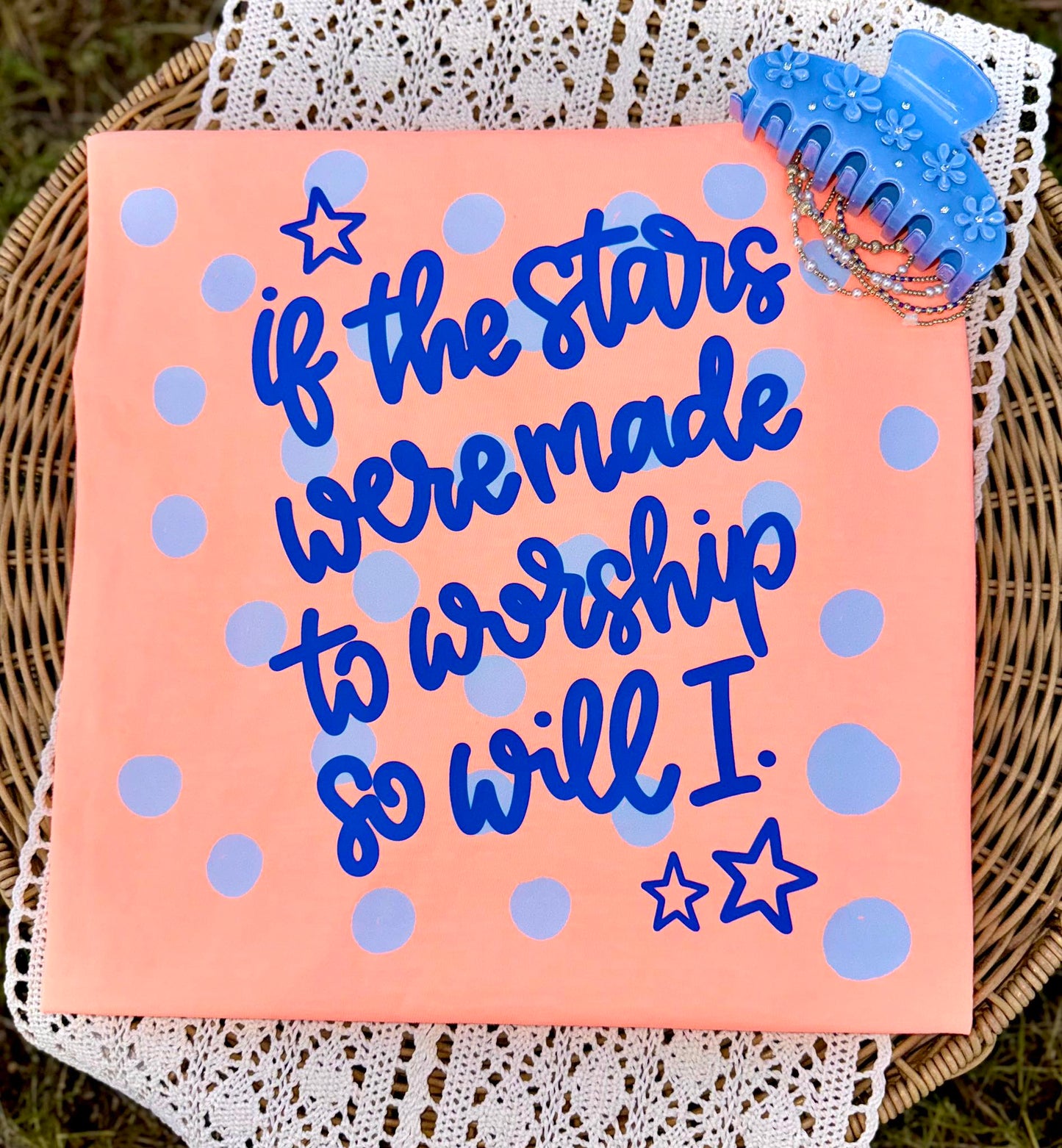 If The Stars Were Made To Worship Polka Dots DTF Transfer