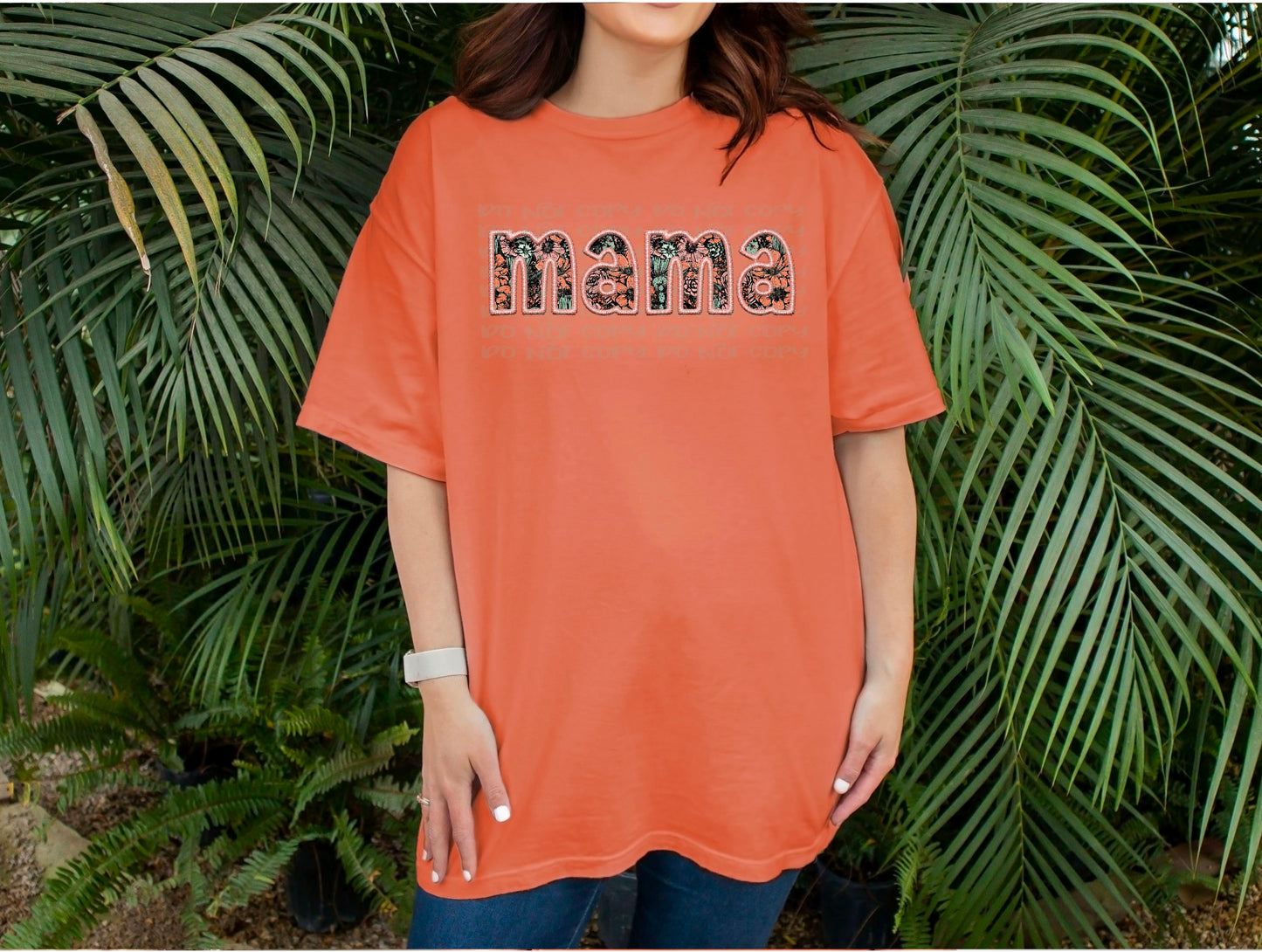 Mama Faux Embroidery DTF Transfer