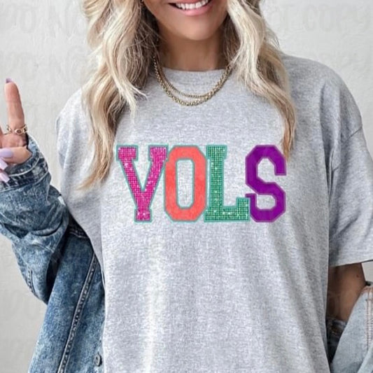 Vols Faux Appliqué DTF Transfer