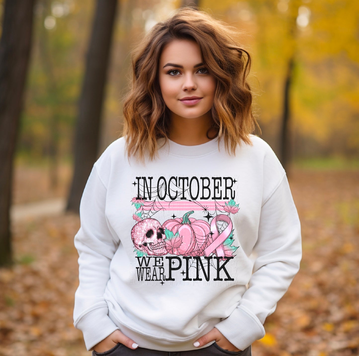 In October We Wear Pink DTF Transfer