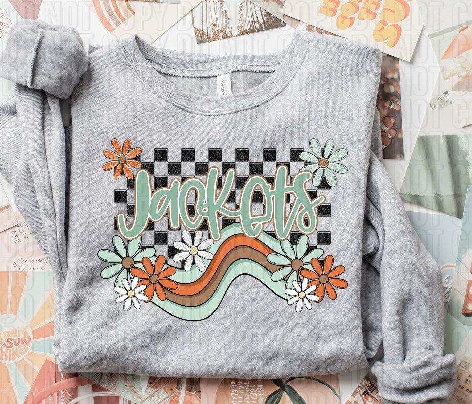 Jackets Boho Wavy Mascot DTF Transfer