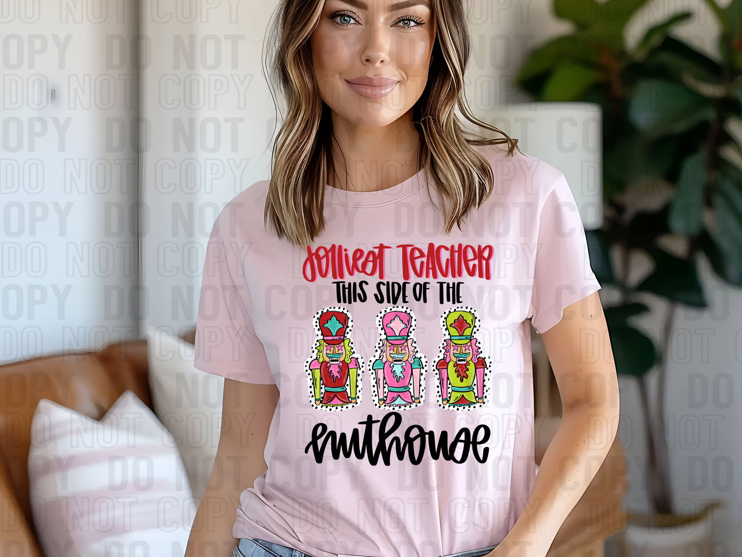 Jolliest Teacher DTF Transfer