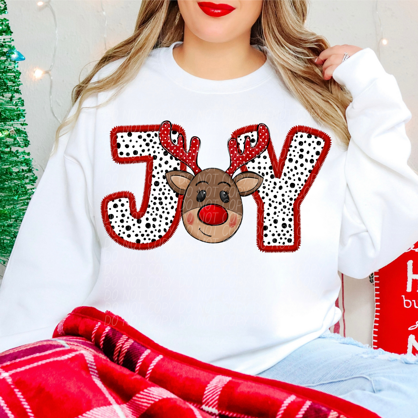 Joy Reindeer DTF Transfer