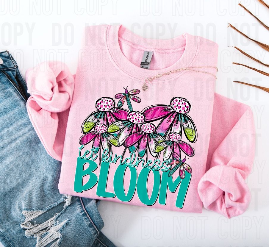 Let Kindness Bloom DTF Transfer