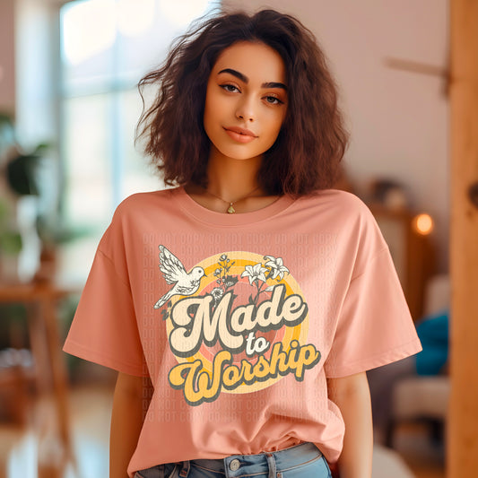 Made To Worship DTF Transfer