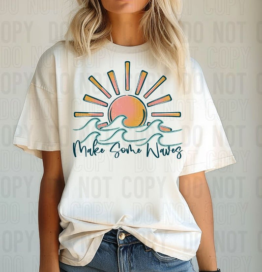 Make Some Waves DTF Transfer