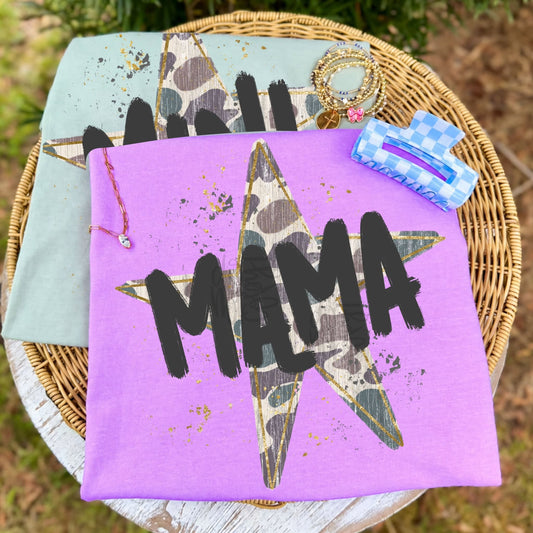 Mama Camo Star DTF Transfer