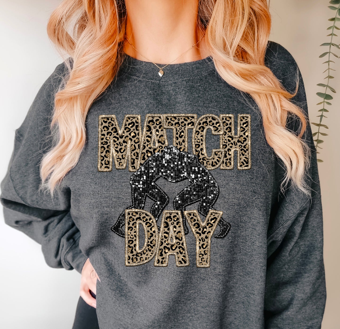 Match Day Sparkly Cheetah DTF Transfer