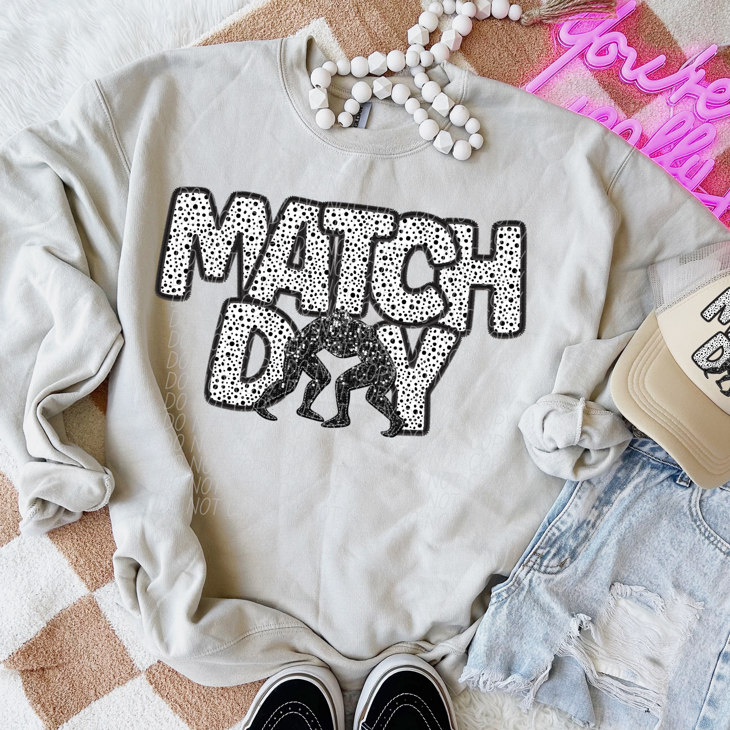 Match Day Wrestling Dots DTF Transfer