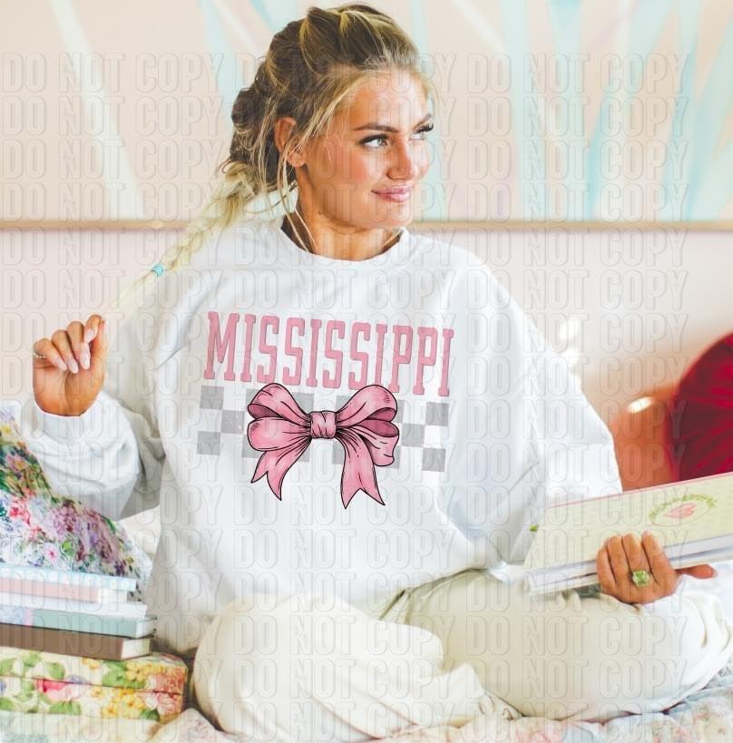 Coquette Bow States DTF Transfer