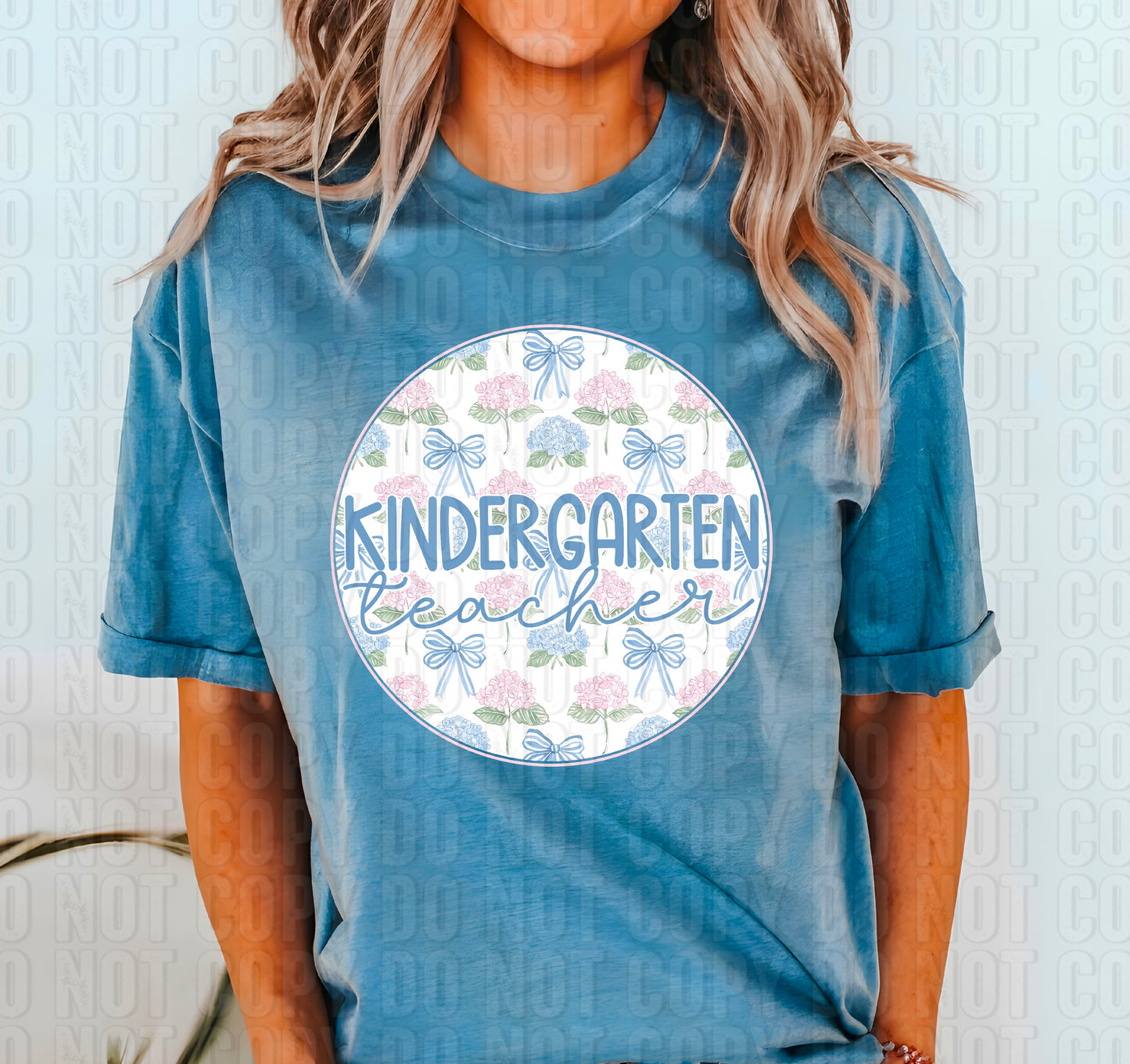 Kindergarten Teacher Coquette Floral DTF Transfer