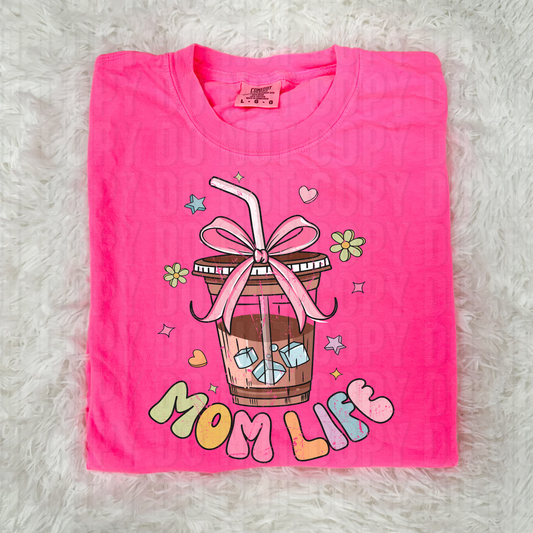 Mom Life Iced Coffee DTF Transfer
