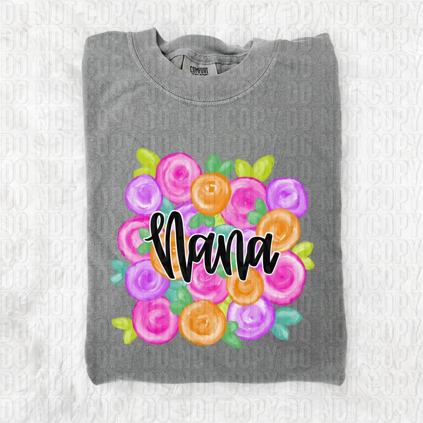 Nana Floral DTF Transfer