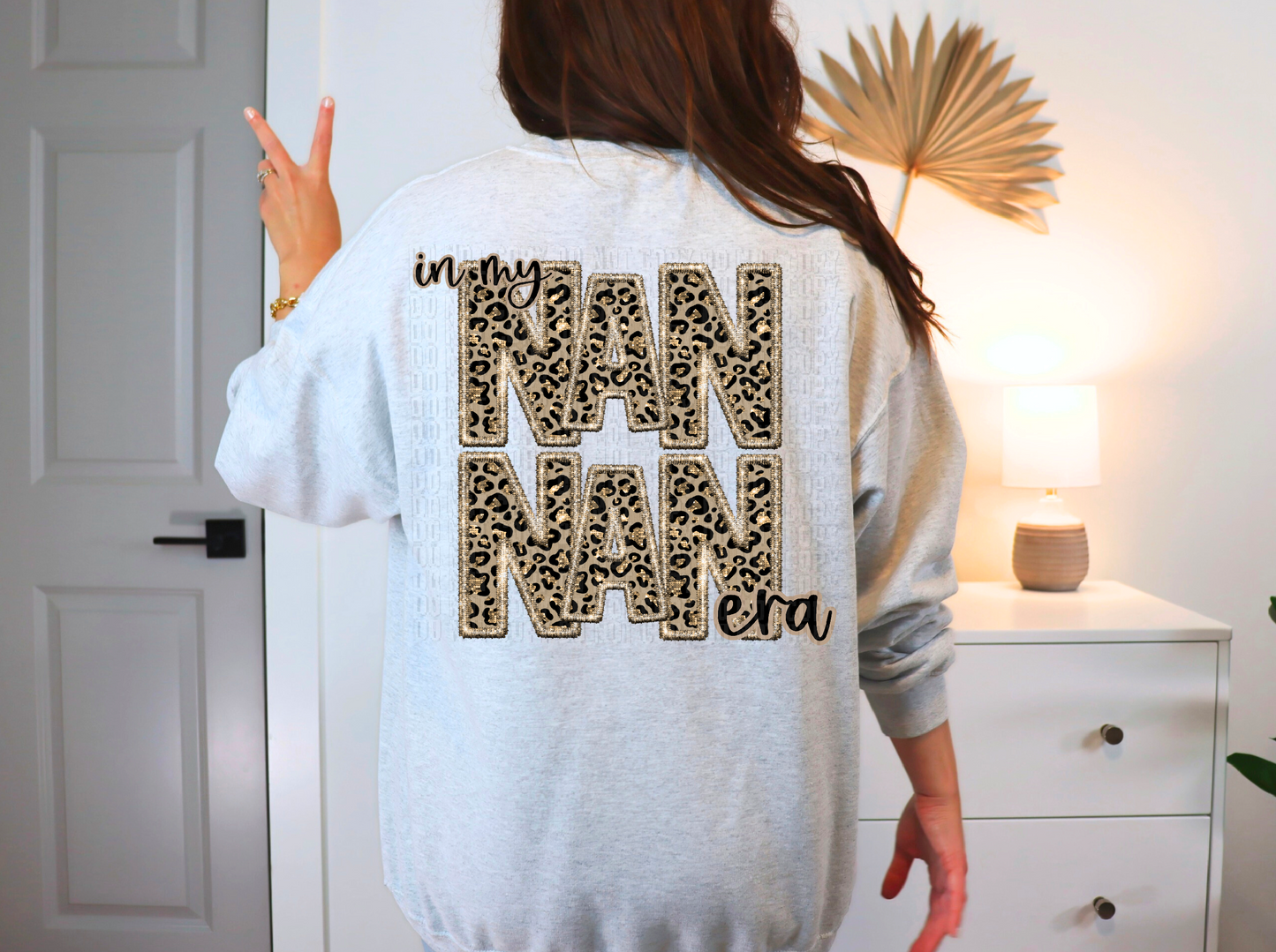 Nan Nan Era Sparkly Cheetah Faux DTF Transfer