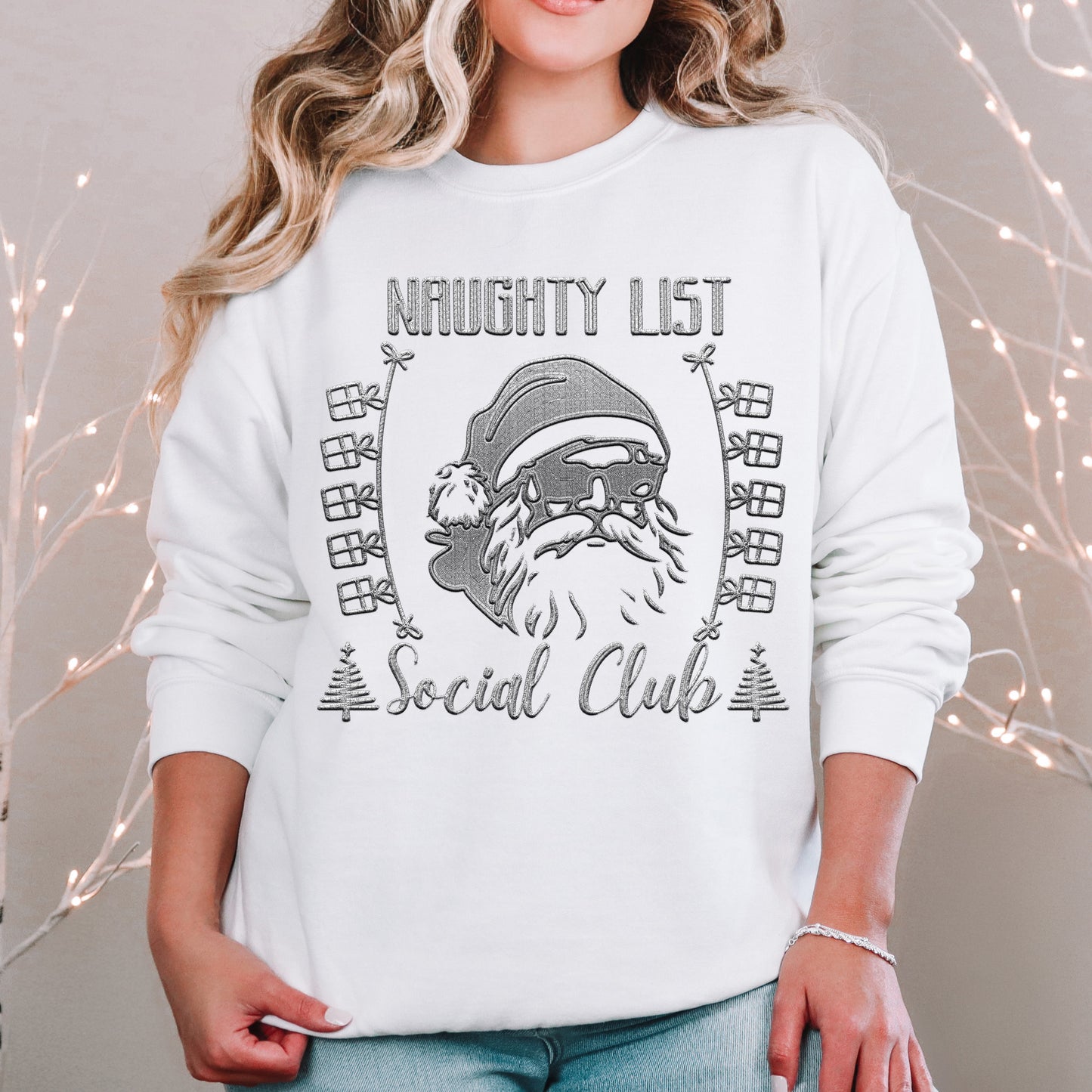 Naughty List Social Club Black DTF Transfer