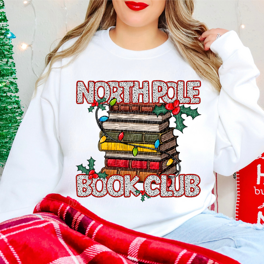 North Pole Book Club DTF Transfer