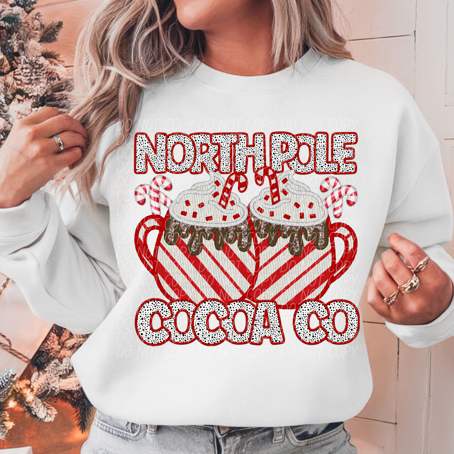 North Pole Cocoa Co DTF Transfer