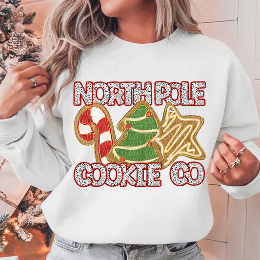 North Pole Cookie Co DTF Transfer