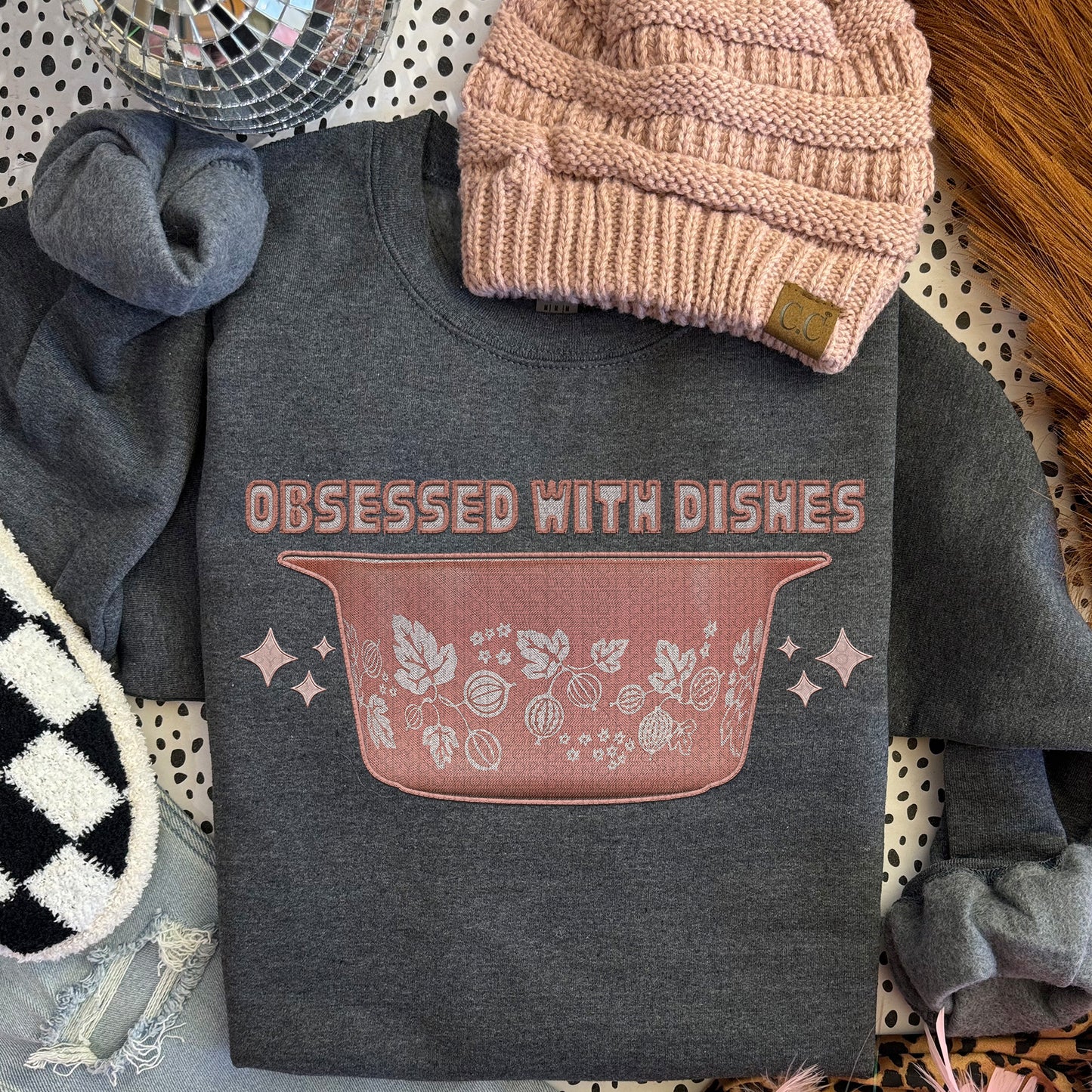 Obsessed With Dishes Gooseberry DTF Transfer