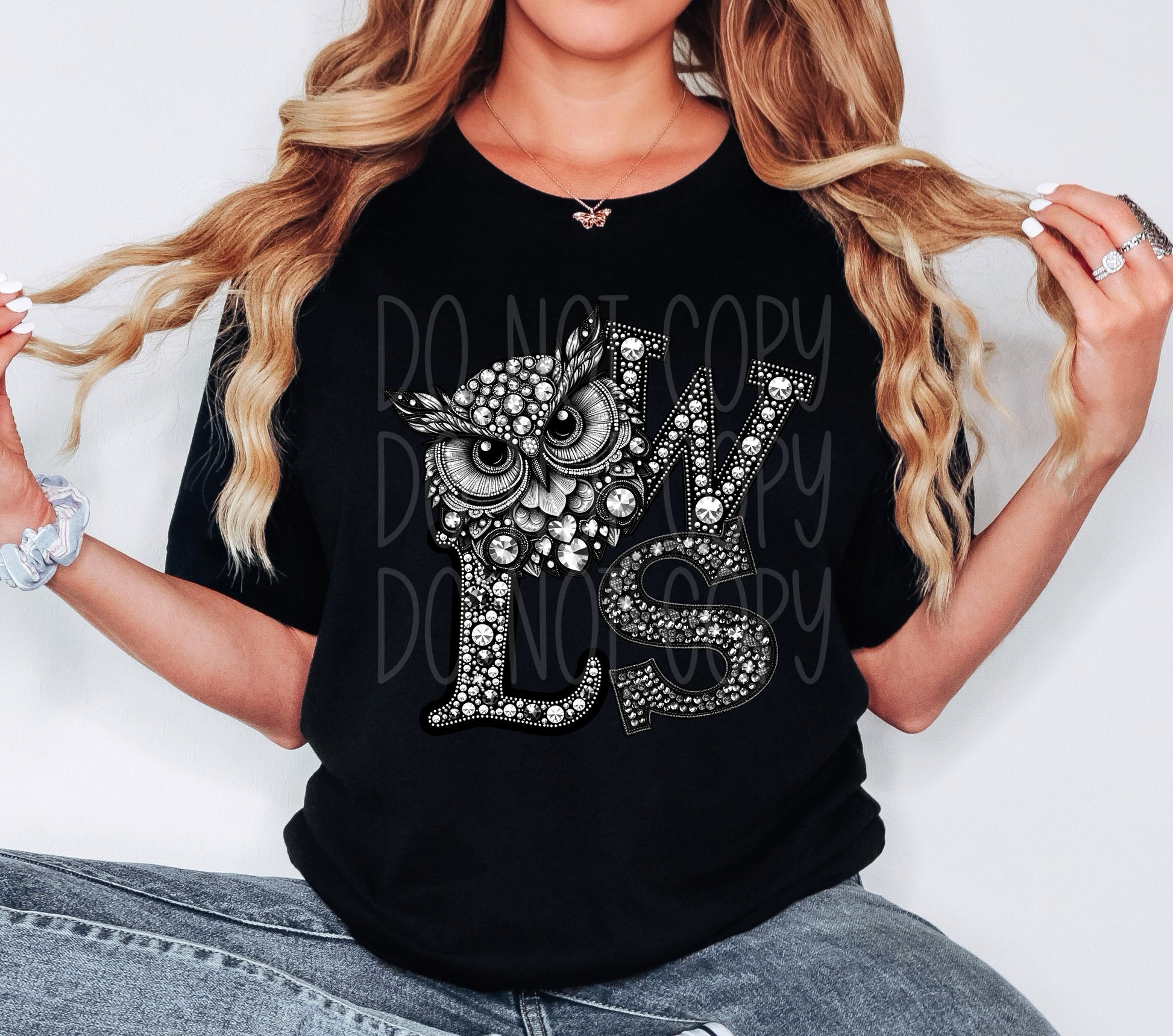 Rhinestone Spirit Mascots DTF Transfer