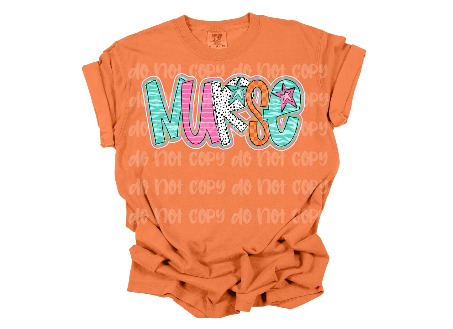 Nurse Preppy Doodle DTF Transfer