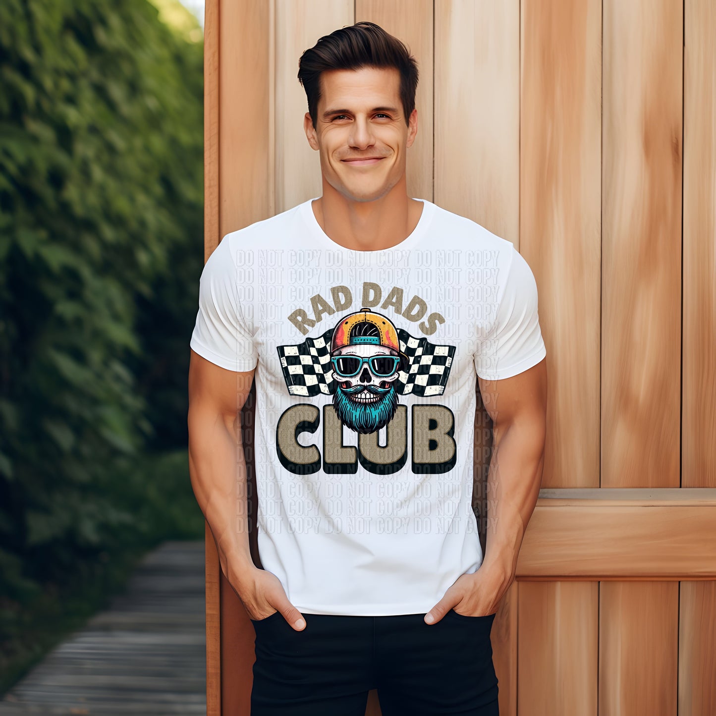 Rad Dads Club Skull DTF Transfer