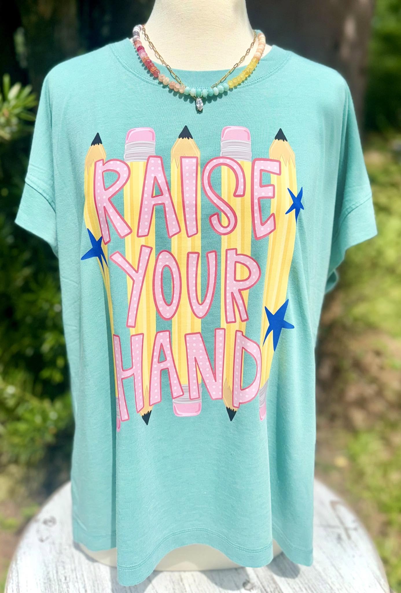 Raise Your Hand Pencils DTF Transfer