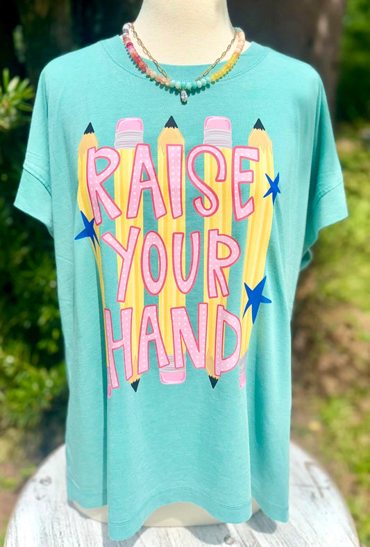 Raise Your Hand Pencils DTF Transfer