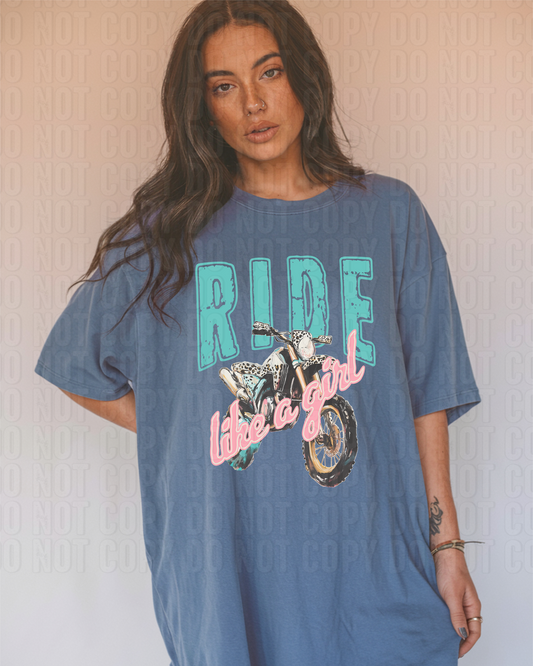 Ride Like A Girl DTF Transfer