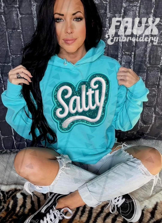 Salty Embroidery Faux DTF Transfer