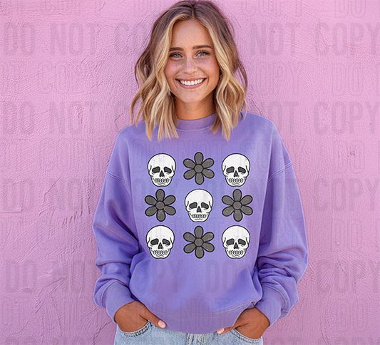Skull Collage DTF Transfer