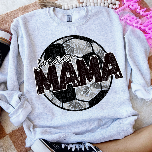 Soccer Mama Floral DTF Transfer