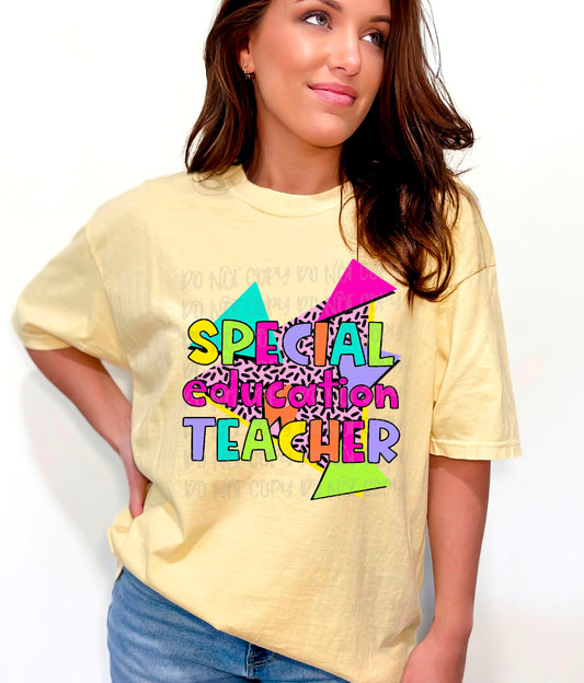 90's Theme Special Ed Teacher DTF Transfer