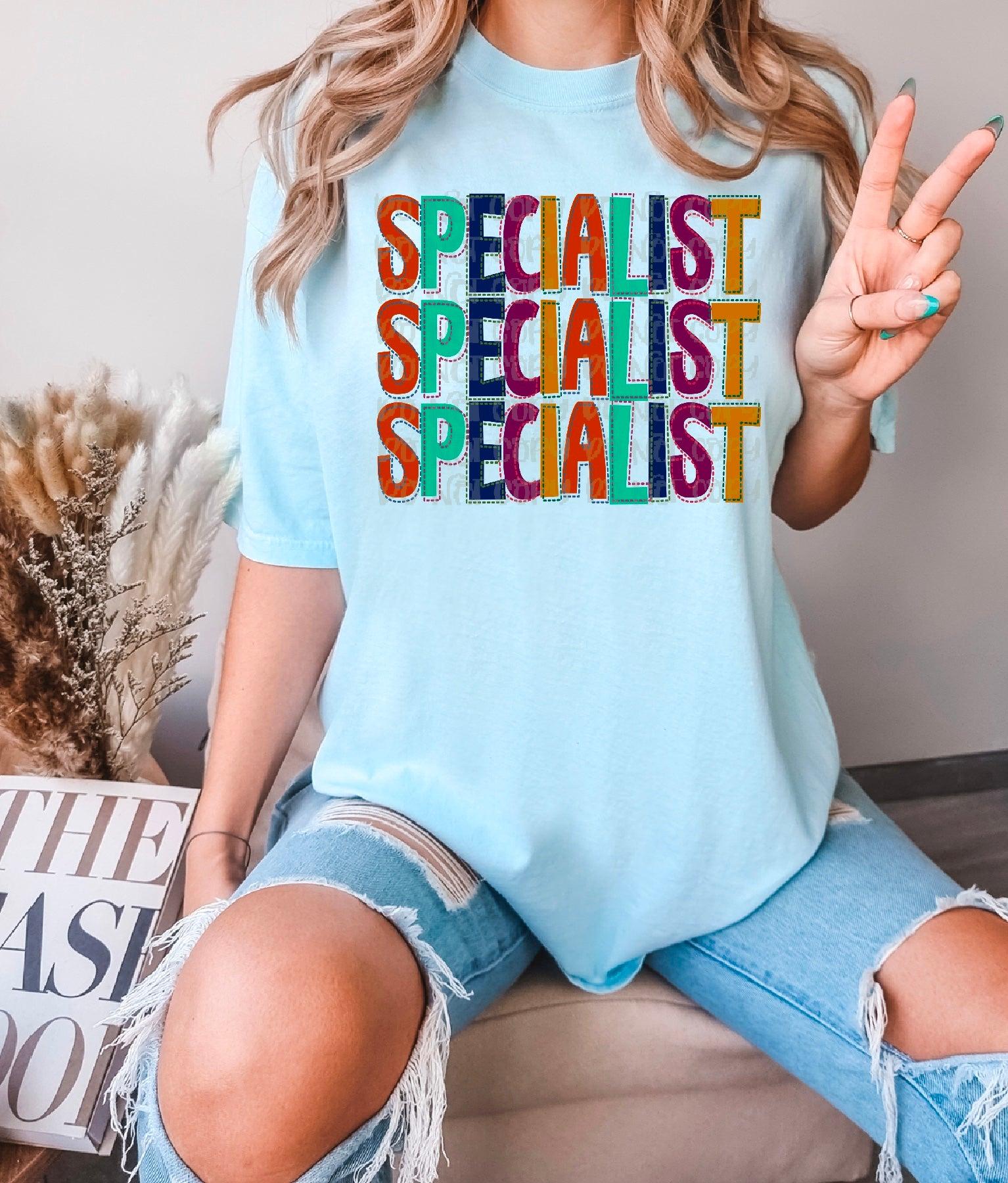Specialist Stitched Occupation Stacked DTF Transfer