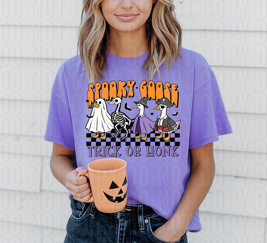 Spooky Goose DTF Transfer