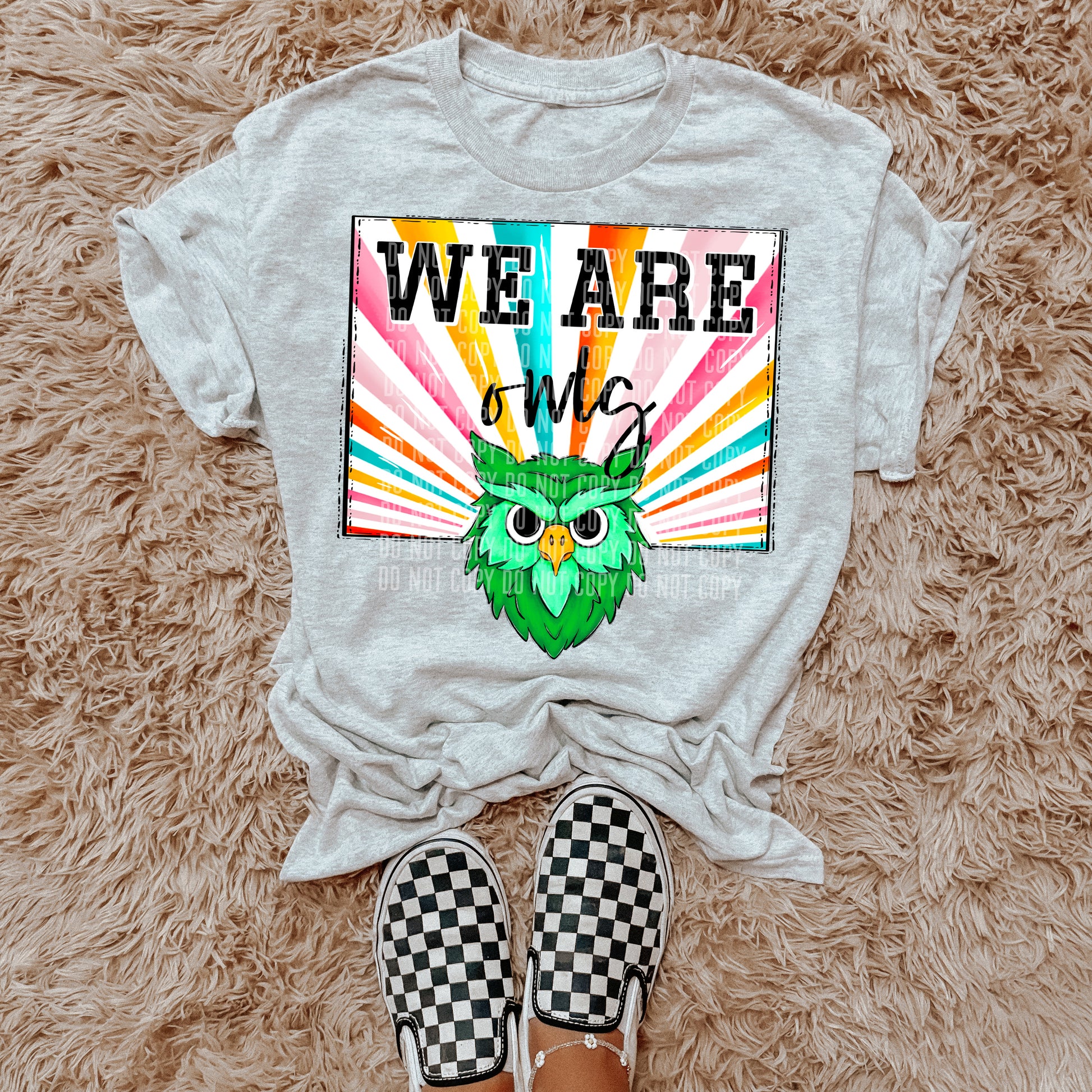 We Are Owls Green Starburst Mascot DTF Transfer