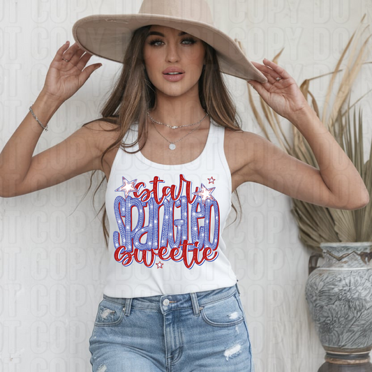 Star Spangled Sweetie DTF Transfer